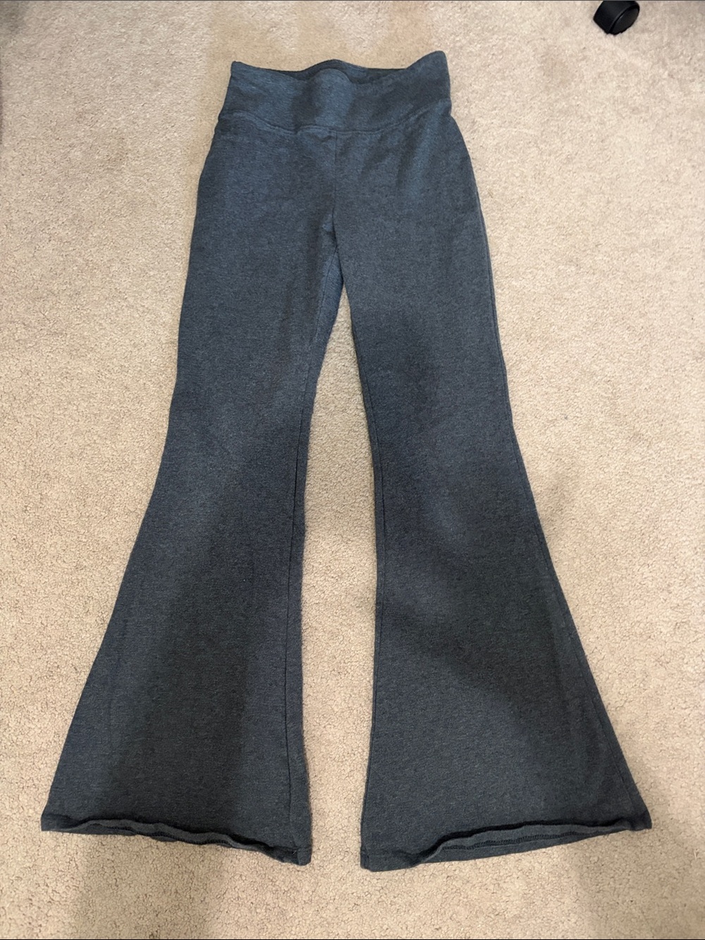 SO Girls 10/12 Dark Gray Flare Wide-Leg Legging Pants
